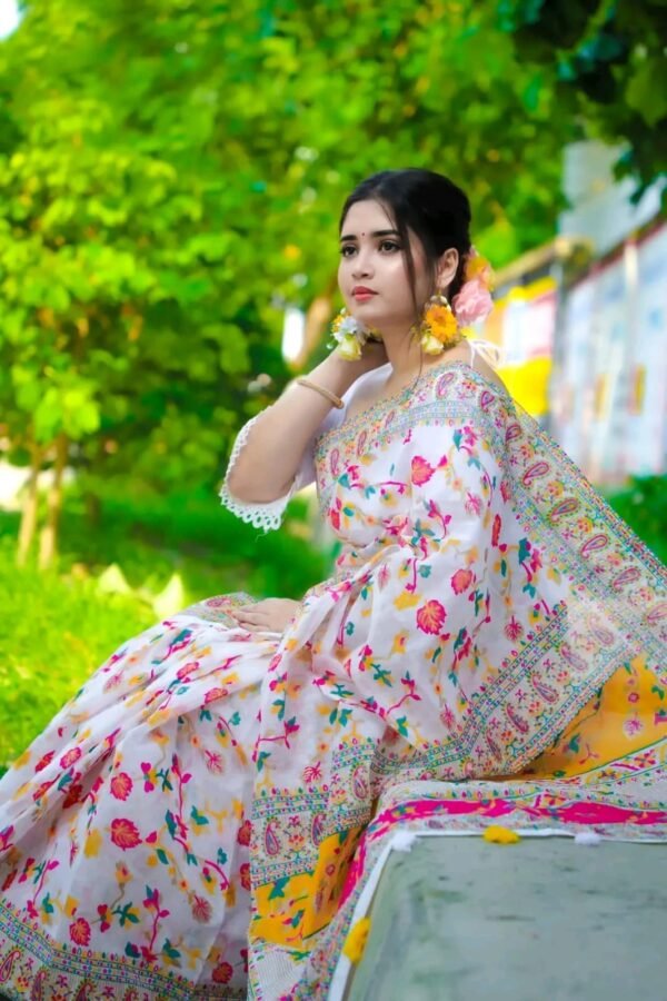 Pure Cotton Saree For Women - Perefct For All Seasons and Occasions (P-2042) - Image 2