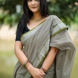 Pure Cotton Tangail Woven Saree (P-2945)