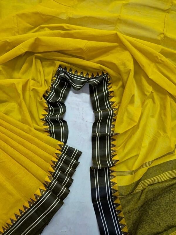 Pure Cotton Tangail Woven Saree (P-2946) - Image 3