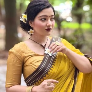Pure Cotton Tangail Woven Saree (P-2946)
