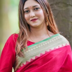 Pure Cotton Tangail Woven Saree (P-2950)