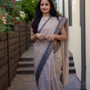 Pure Cotton Tangail Woven Saree (P-2952)